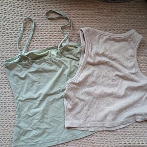 Othr Olive and Taupe Camisole Set